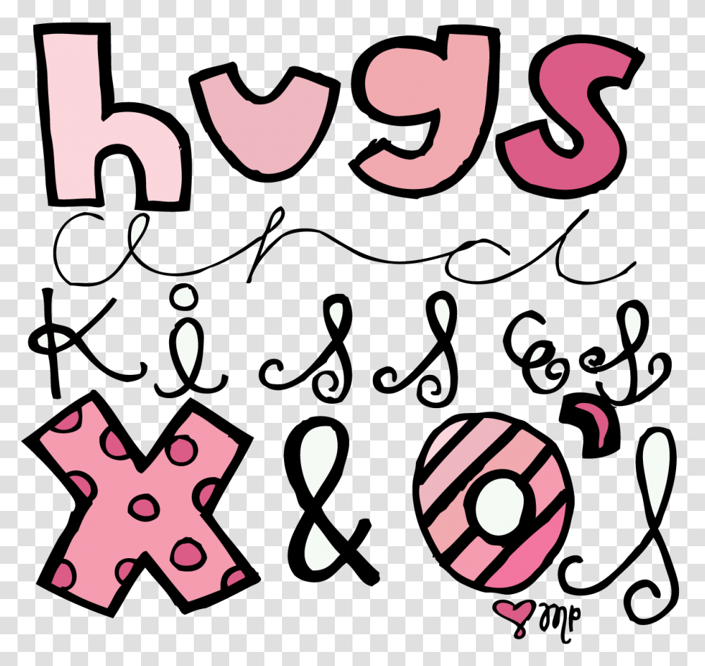 Kisses Clipart Girly, Poster, Alphabet, Number Transparent Png