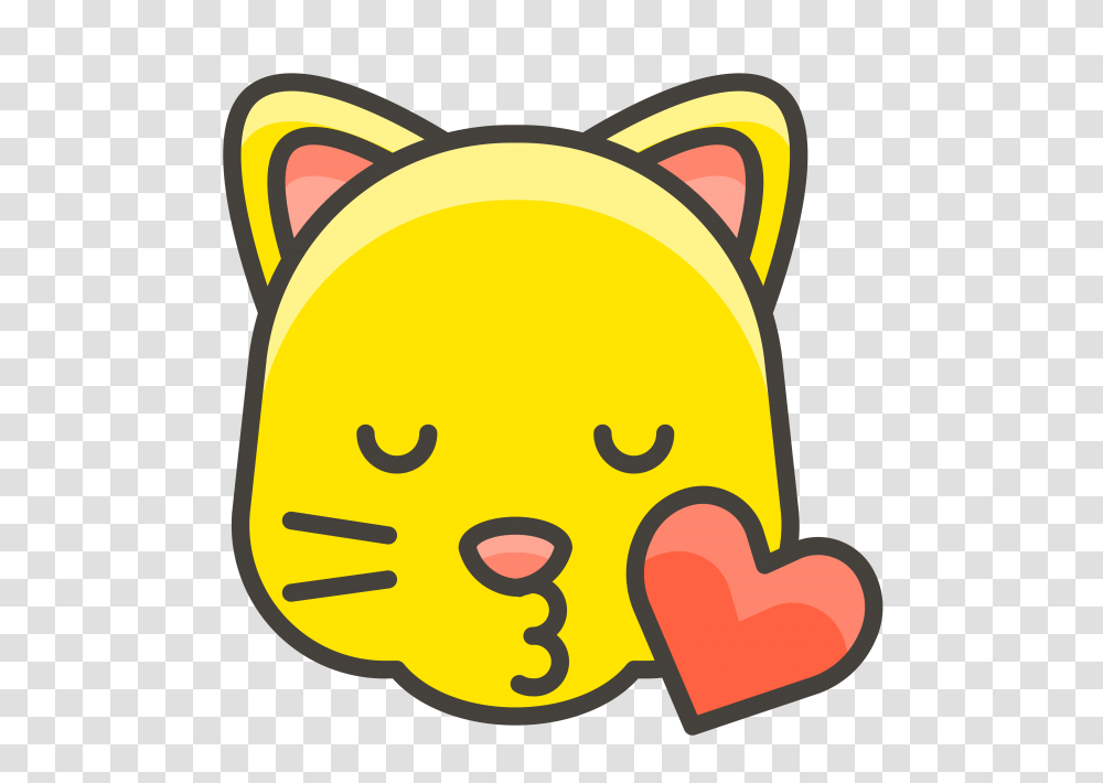 Kissing Cat Face Emoji Emoji, Label, Rubber Eraser, Bag Transparent Png