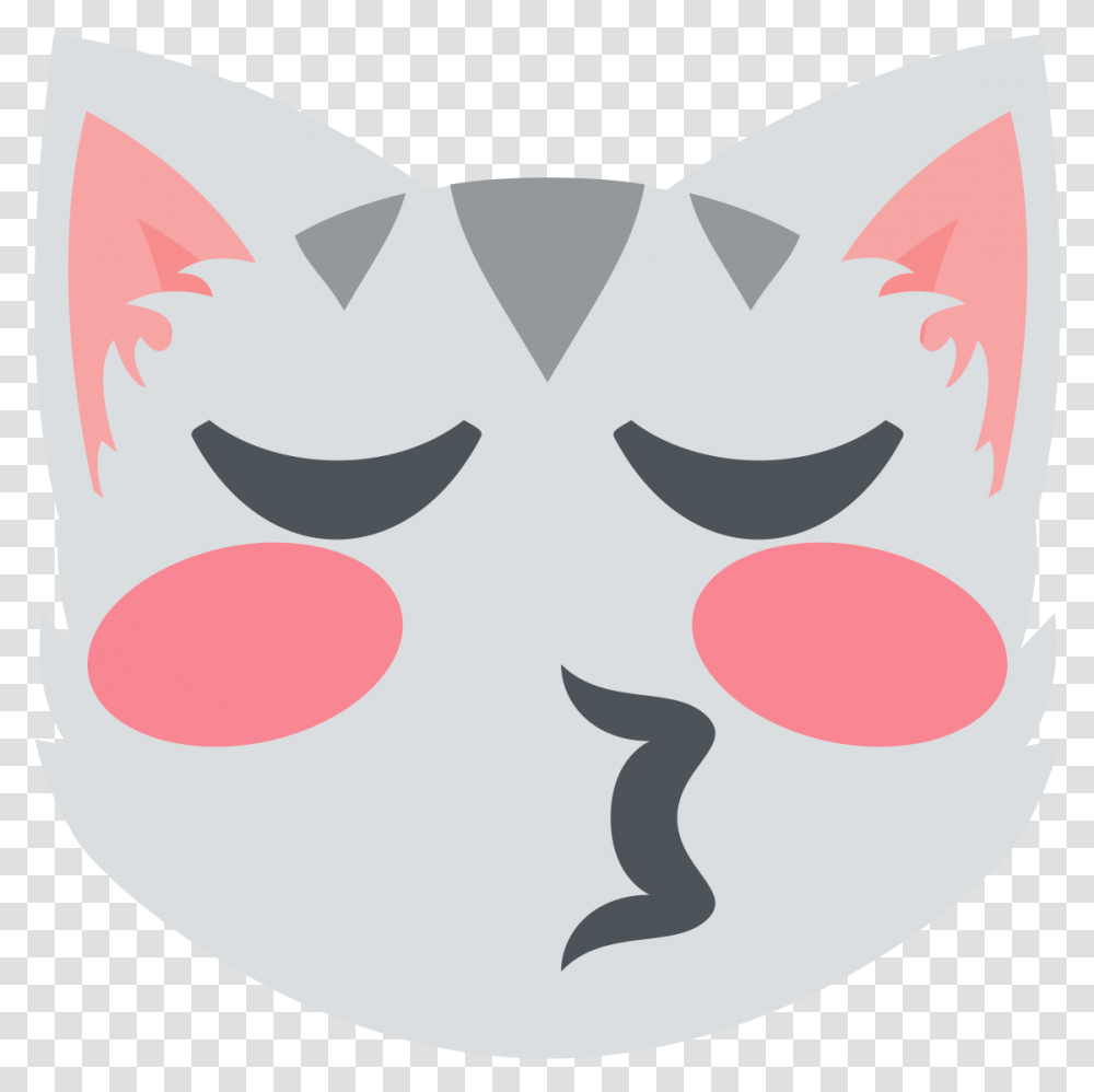 Kissing Cat Face Emoji, Pillow, Cushion, Bowl Transparent Png