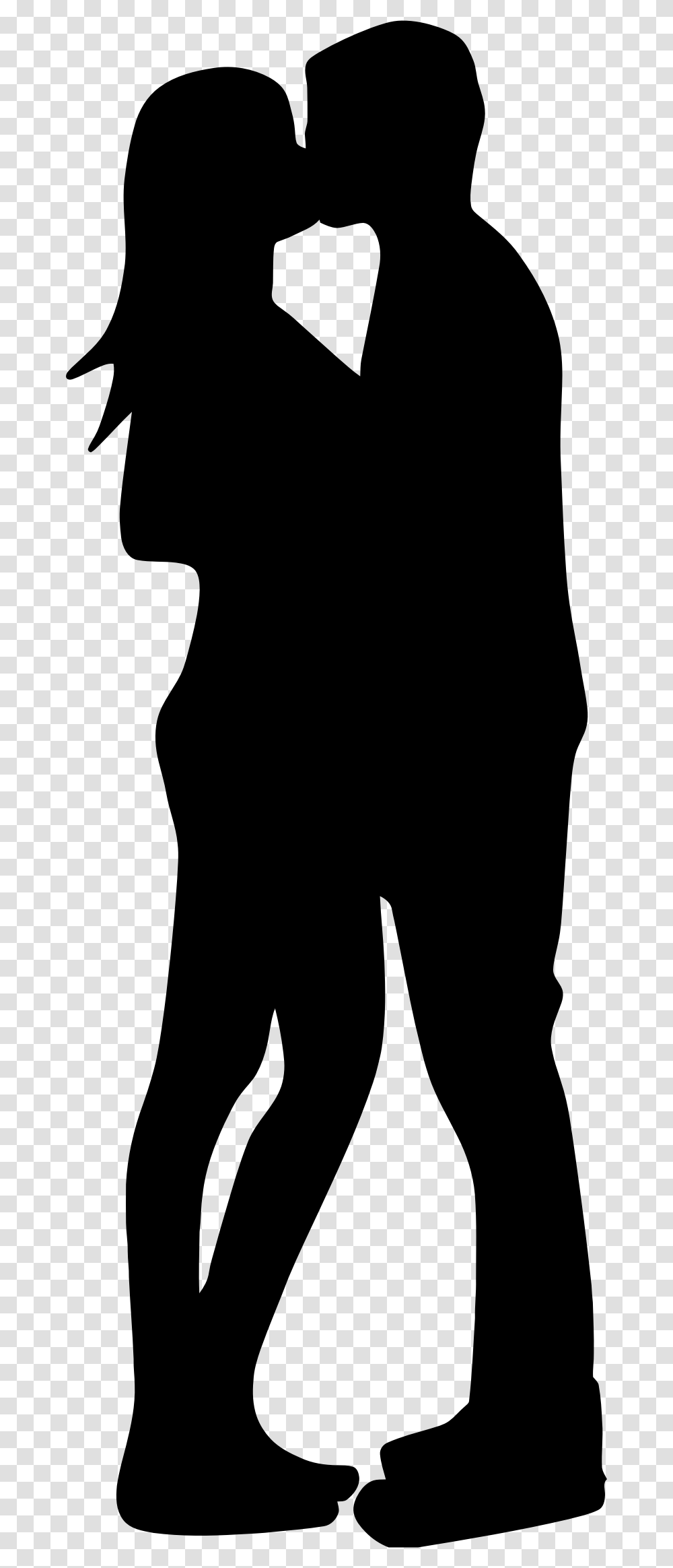 Kissing Clipart Silhouette, Gray, World Of Warcraft Transparent Png