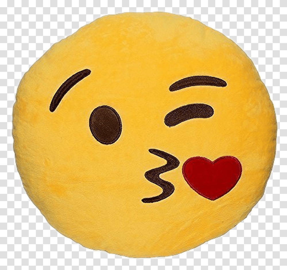 Kissing Emoji Emoji Smiley Kissing Emoticon Yellow Kiss Emoji Pillow, Baseball Cap, Hat, Apparel Transparent Png