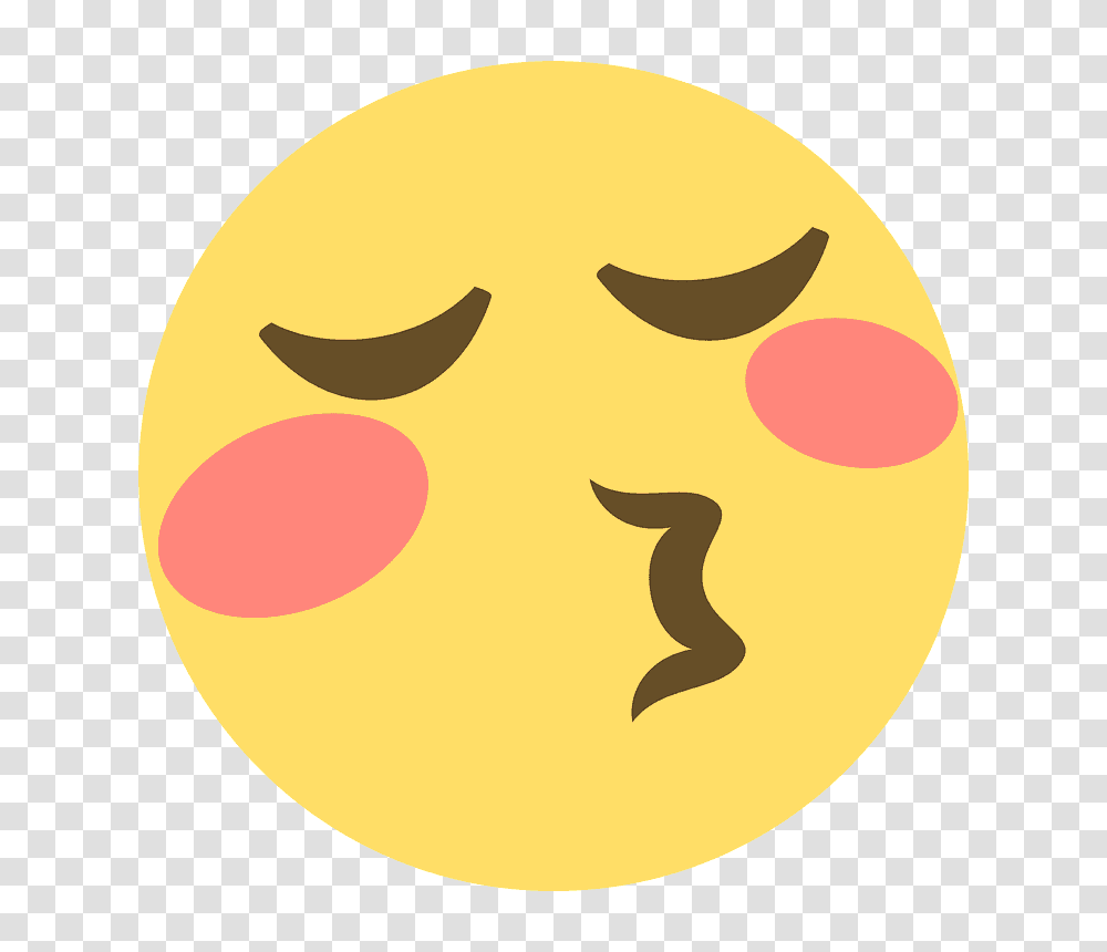 Kissing Face With Closed Eyes Emoji Emoticon Vector Icon Discord Emote Kiss, Plant, Food, Fruit, Produce Transparent Png