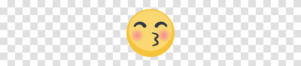 Kissing Face With Closed Eyes Emoji On Facebook, Pac Man, Parade Transparent Png