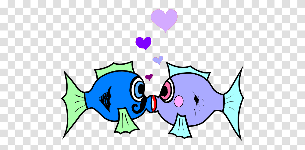 Kissing Fish Clip Art, Animal, Sea Life, Heart Transparent Png