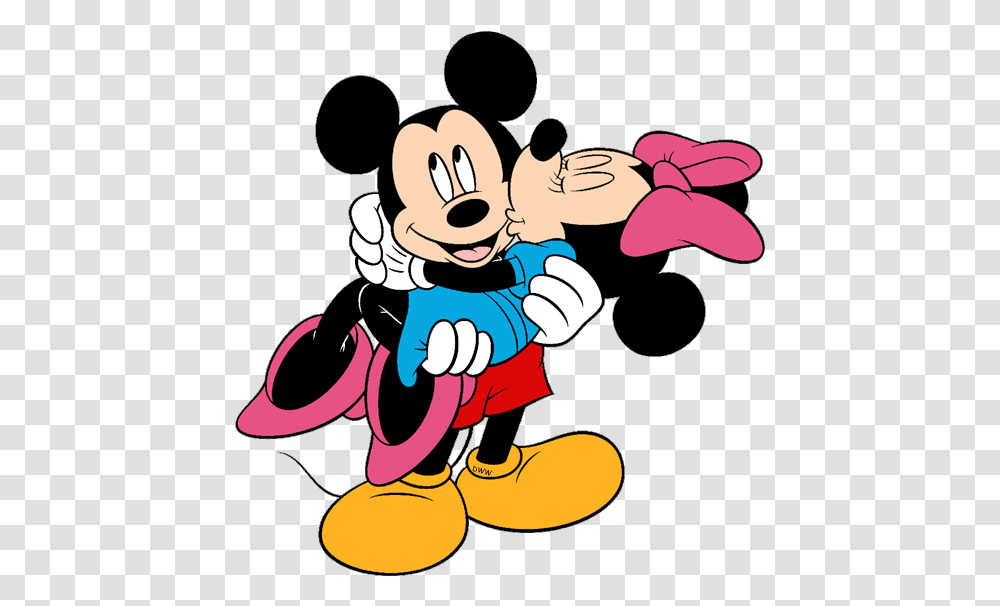 Kissing Mickey And Minnie Love, Hand, Face Transparent Png