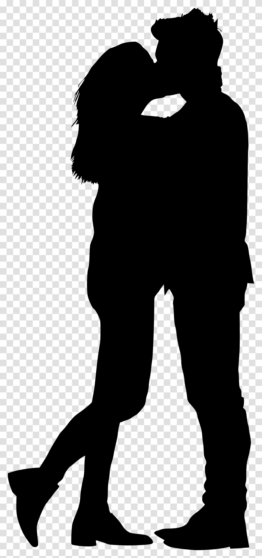Kissing Silhouette, Gray, World Of Warcraft Transparent Png