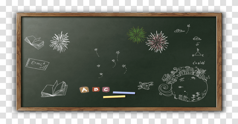 Kisspng Blackboard Classroom Blackboard Chalk Fireworks, Monitor, Screen, Electronics, Display Transparent Png