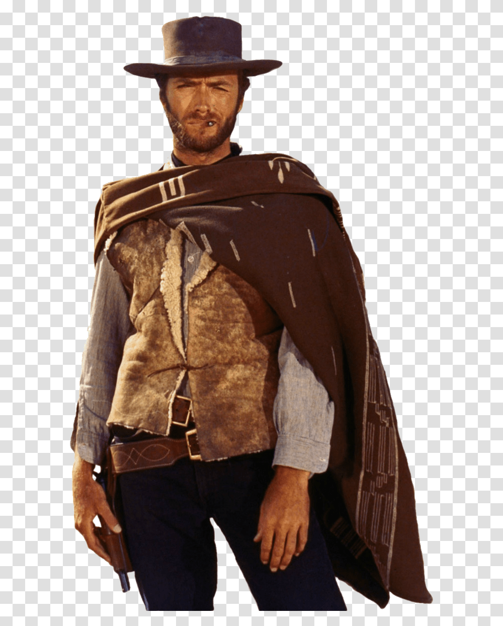 Kisspng Man With No Name Spaghetti Western Film Poster Good The Bad And The Ugly, Apparel, Person, Sleeve Transparent Png