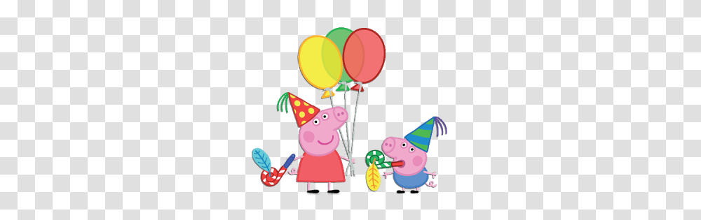 Kit Completo Peppa Pig, Apparel, Party Hat, Ball Transparent Png