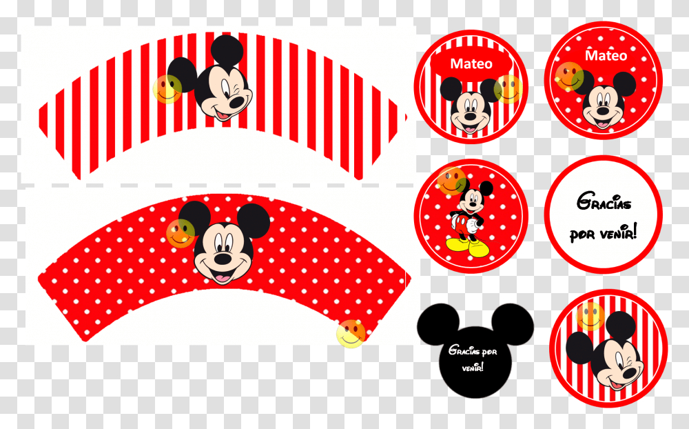 Kit Imprimible Candy Bar Mickey Mouse Rojo Kit Candy Bar Mickey Mouse, Label, Sticker, Texture Transparent Png