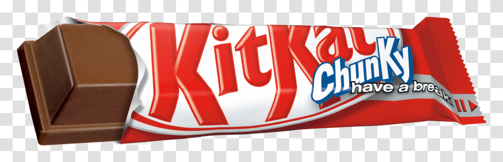 Kit Kat Chunky Red, Logo, Word, Food Transparent Png