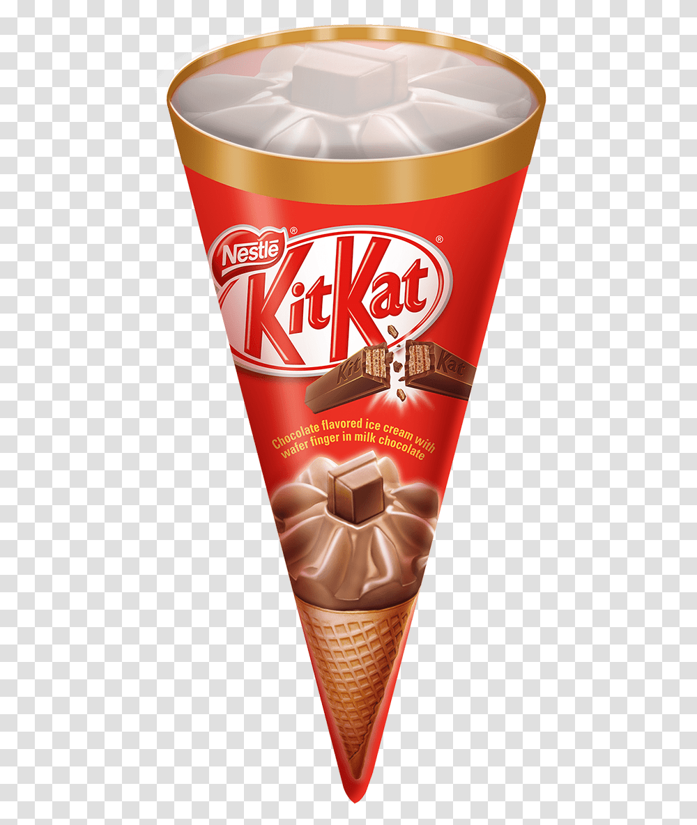 Kit Kat Cone Download Kitkat Chocolate Hd Image Download, Food, Advertisement, Bottle, Dessert Transparent Png