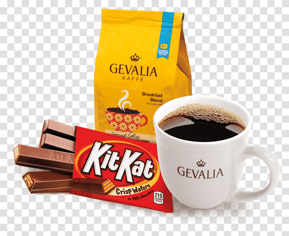 Kit Kat Gevalia Coffee, Coffee Cup, Espresso, Beverage, Drink Transparent Png