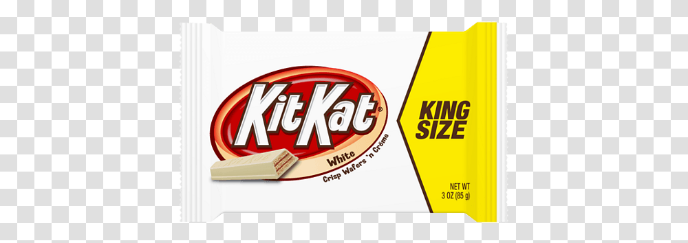 Kit Kat King Size White Bars White Kit Kat King Size, Word, Ketchup, Food Transparent Png