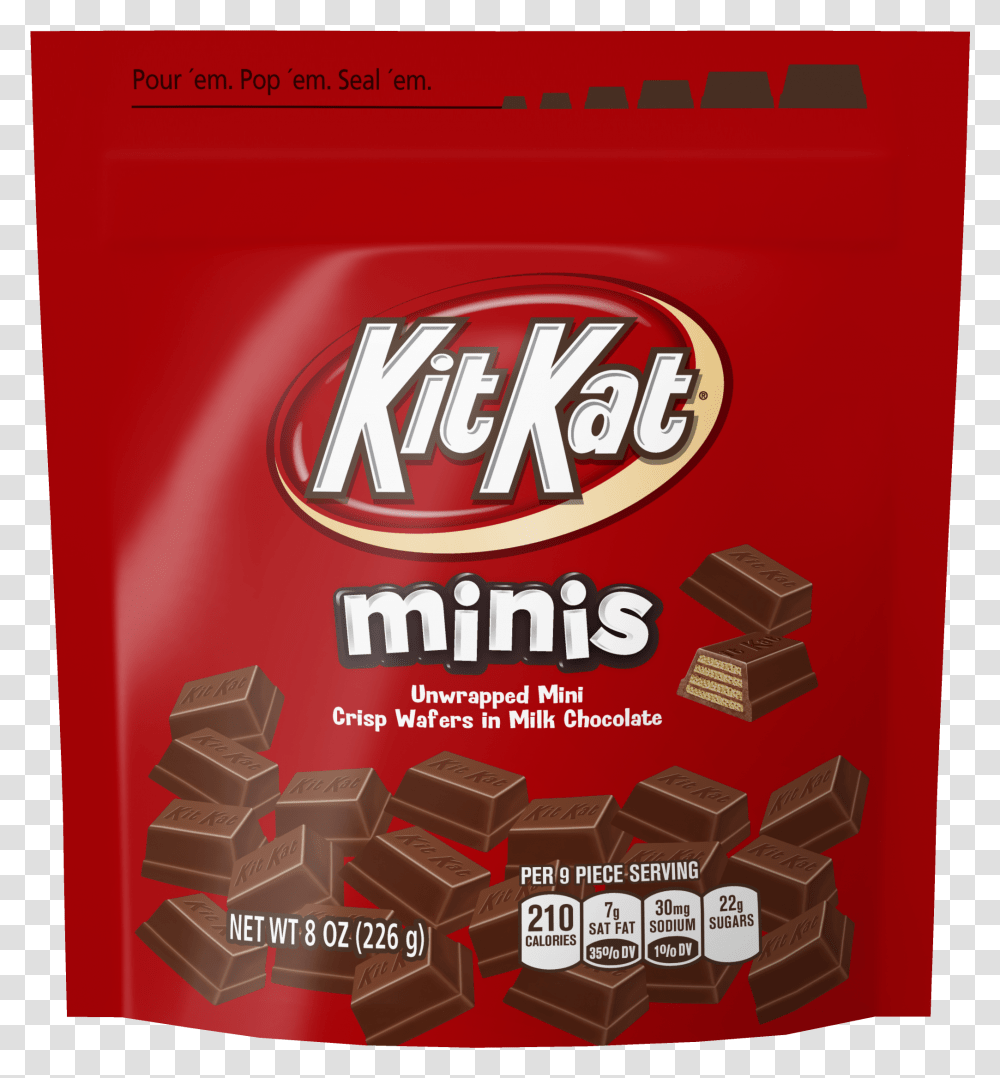 Kit Kat Mini Size, Dessert, Food, Chocolate, Sweets Transparent Png