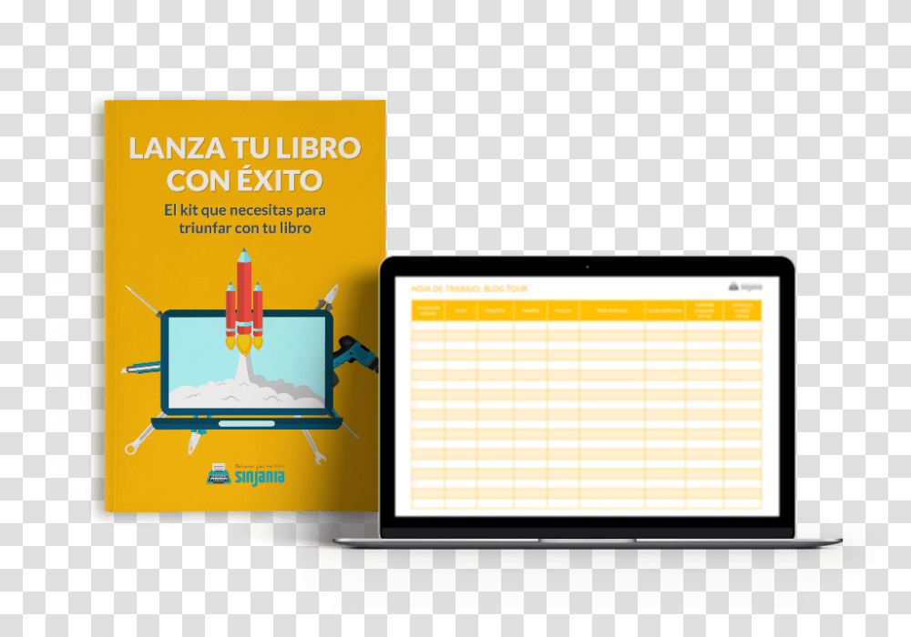Kit Lanza Tu Libro Con Xito Display Device, Computer, Electronics, Laptop Transparent Png