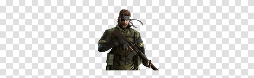 Kit List Naked Snake, Gun, Weapon, Weaponry, Person Transparent Png