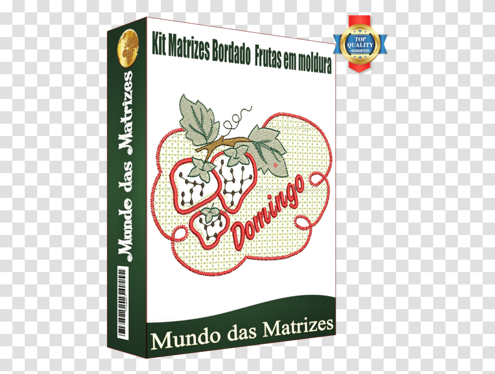 Kit Matrizes Bordado Semaninha Frutas Em Moldura Embroidery, Label, Advertisement, Plant Transparent Png
