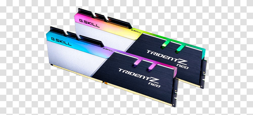 Kit Trident Z Neo Ddr4 3600mhz Cl18 Black Silver Gskill Trident Z Neo Rgb, Table, Electronics Transparent Png