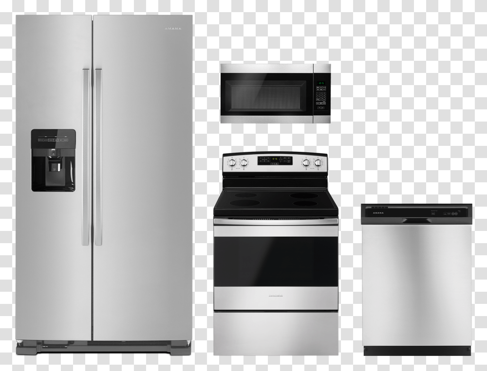 Kitchen, Appliance, Oven, Microwave, Refrigerator Transparent Png