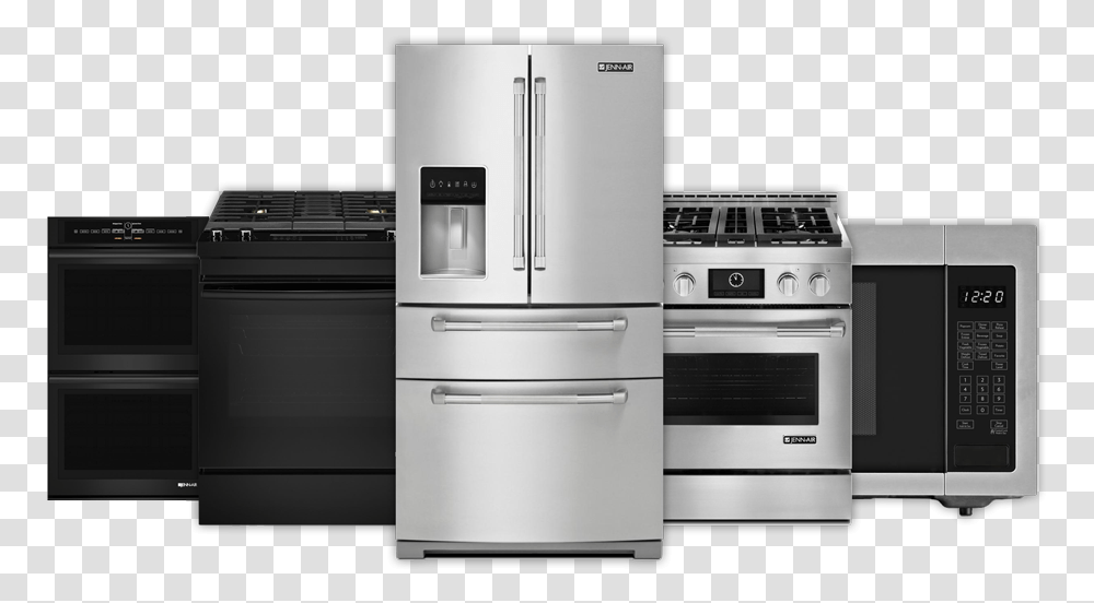 Kitchen, Appliance, Refrigerator, Oven, Interior Design Transparent Png