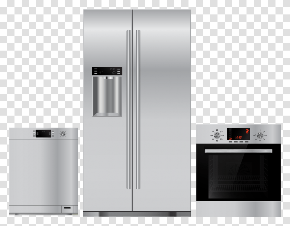 Kitchen, Appliance, Refrigerator Transparent Png