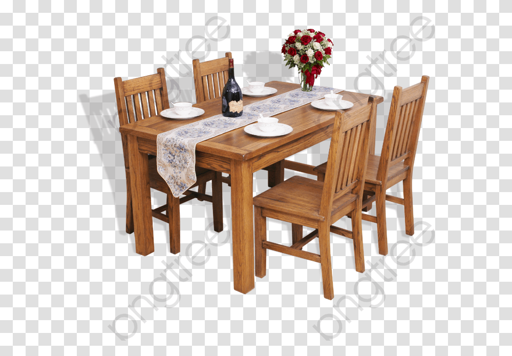 Kitchen Clipart Beautiful Bouquet Of Roses, Chair, Furniture, Dining Table, Tabletop Transparent Png