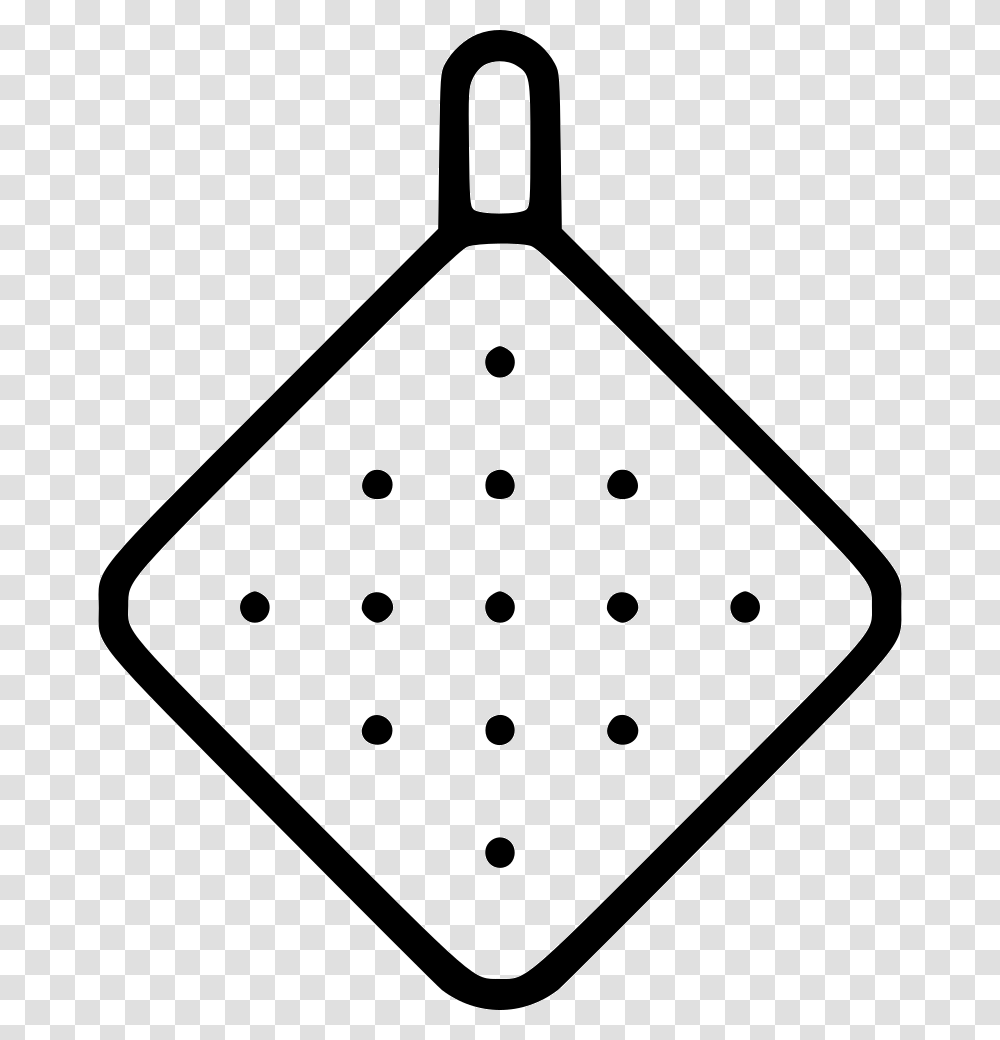 Kitchen Cloth Icon Free Download, Triangle, Texture, Polka Dot, Shovel Transparent Png