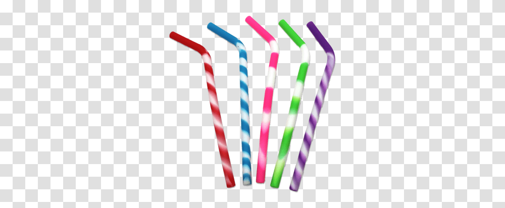 Kitchen Collection Set Of 4 Silicone Straws Assorted Straws, Cane, Stick Transparent Png