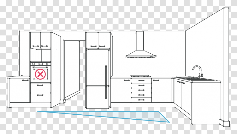 Kitchen Counter Kitchen Design Fridge Next To Oven, Furniture, Interior Design, Indoors, Cabinet Transparent Png