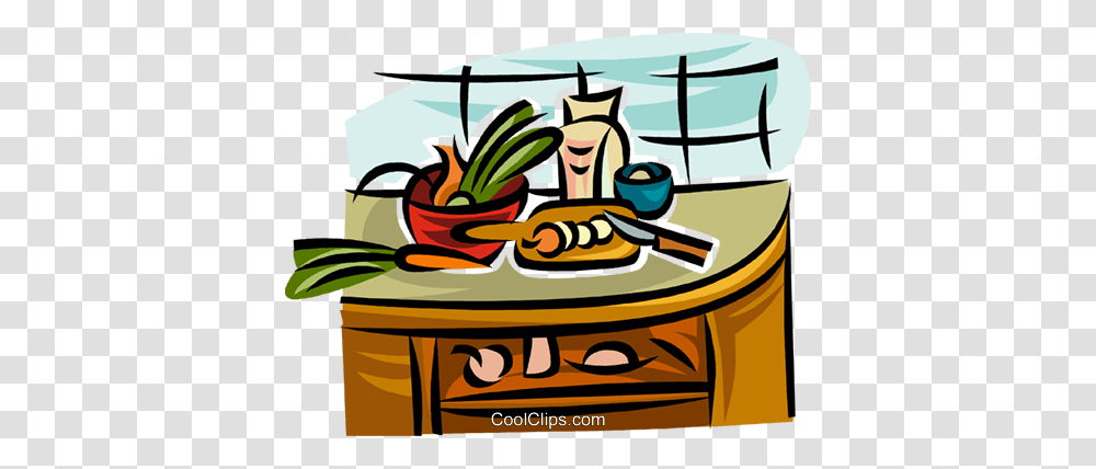 Kitchen Counter Royalty Free Vector Clip Art Illustration, Meal, Food, Advertisement, Poster Transparent Png