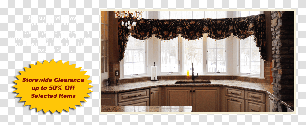 Kitchen, Home Decor, Window, Picture Window, Room Transparent Png