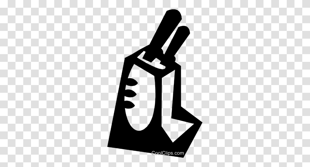 Kitchen Knives Royalty Free Vector Clip Art Illustration, Cowbell, Cross Transparent Png