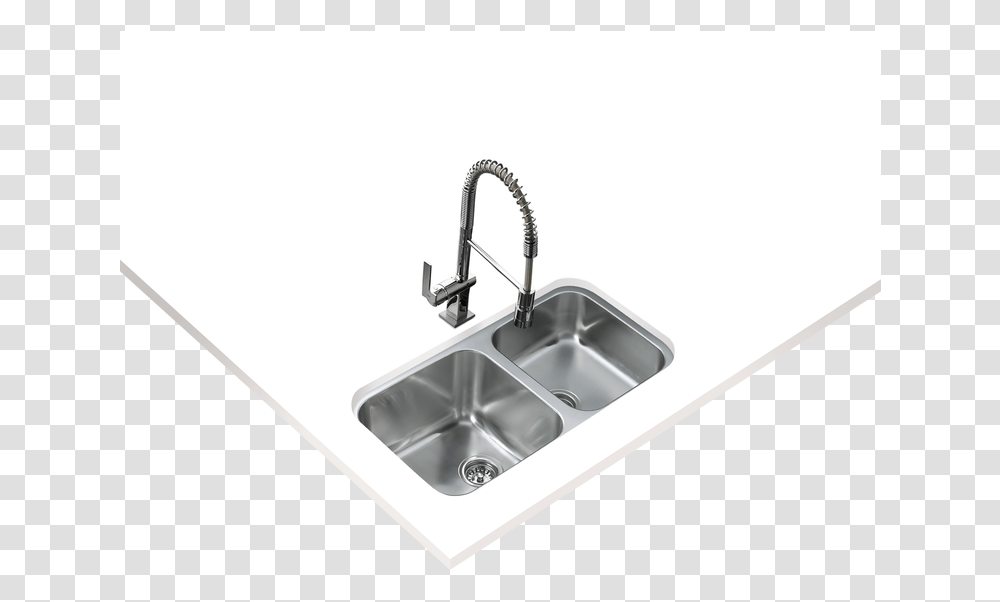 Kitchen Sink, Double Sink, Sink Faucet Transparent Png