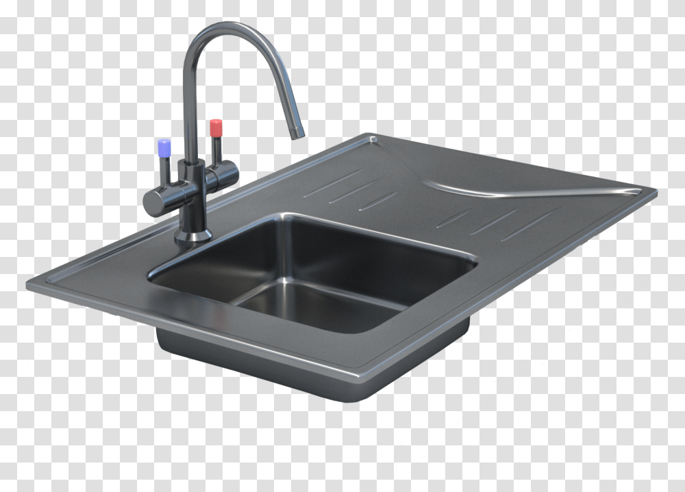 Kitchen Sink Water Tap, Sink Faucet, Double Sink, Indoors Transparent Png