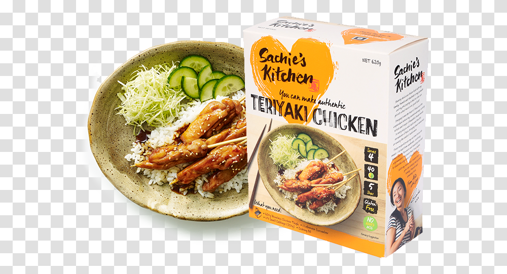 Kitchen Teriyaki Chicken, Person, Plant, Meal, Food Transparent Png