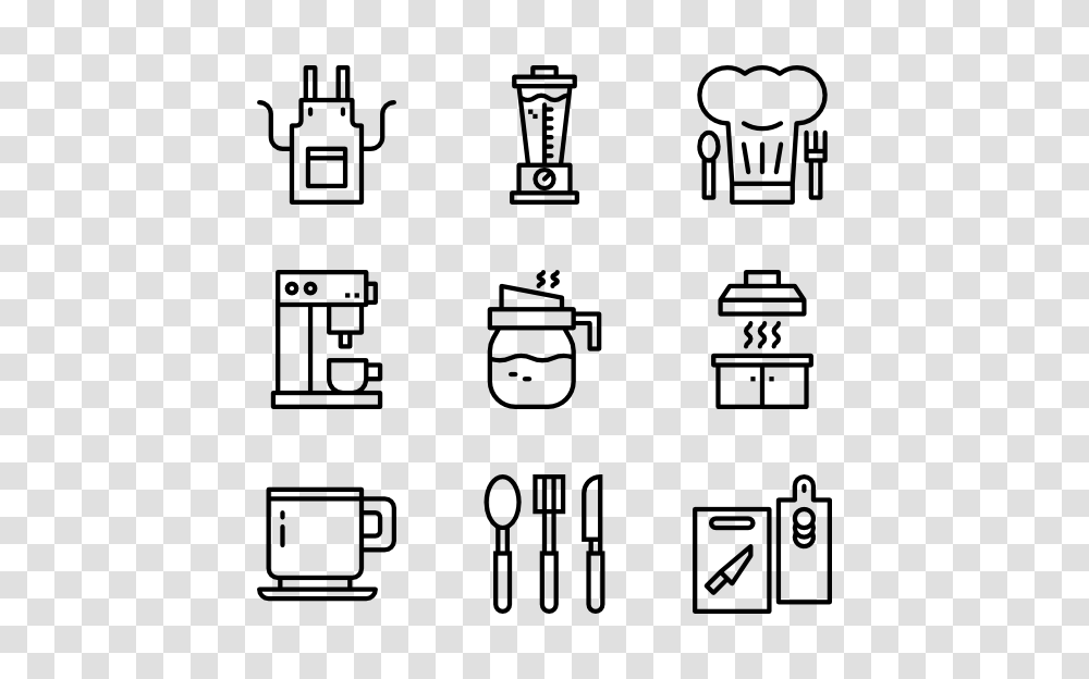 Kitchen Utensils Icons, Gray, World Of Warcraft Transparent Png