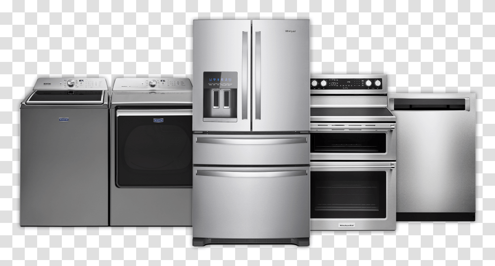 Kitchenaid Appliances, Refrigerator, Oven Transparent Png