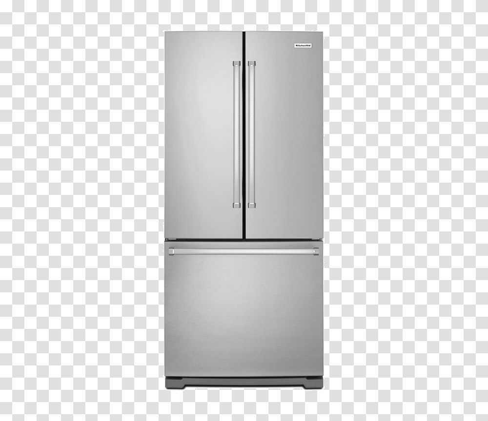 Kitchenaid Bottom Freezer And French Doors Refrigerator, Appliance Transparent Png