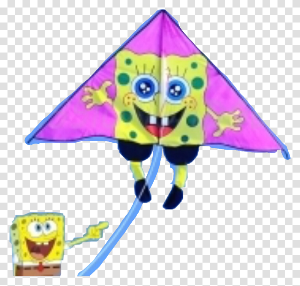Kite Dailychallenge Spongebob Funny Freetoedit Spongebob Kite Transparent Png