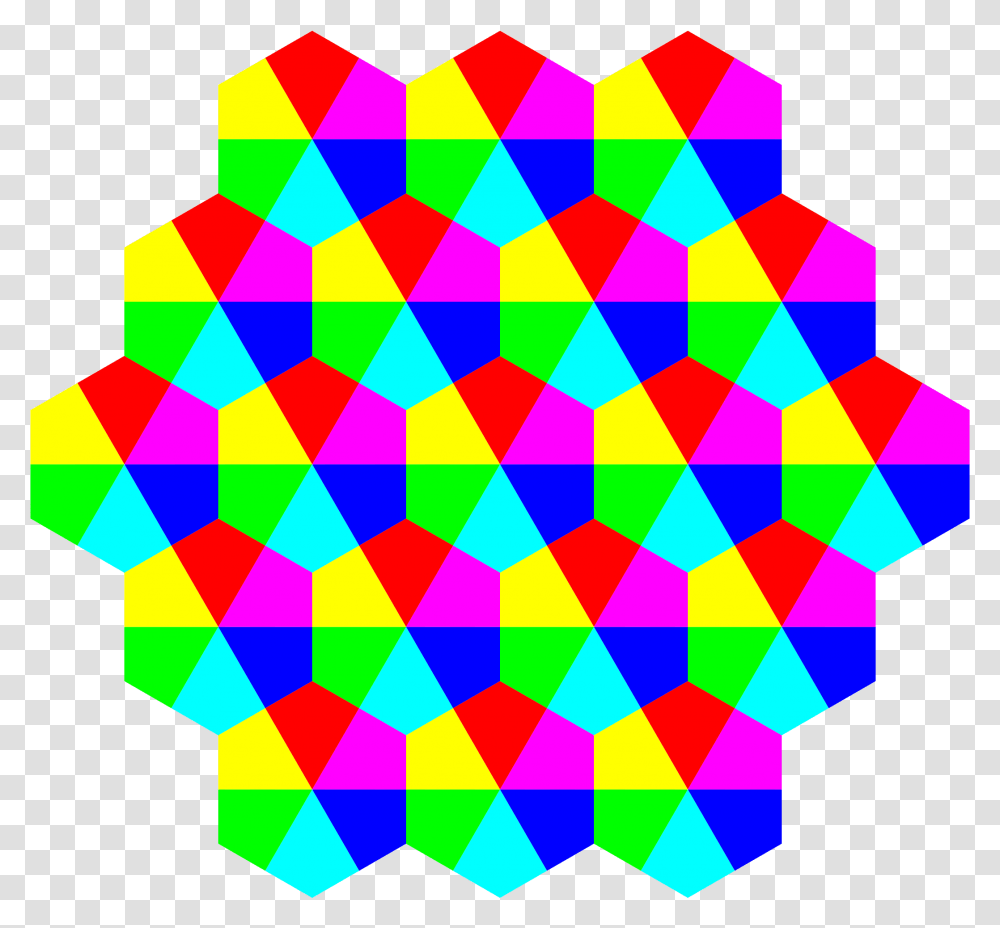 Kite Hexagons 6 Color Clip Arts Hexagon Art Color, Pattern, Purple, Chess Transparent Png