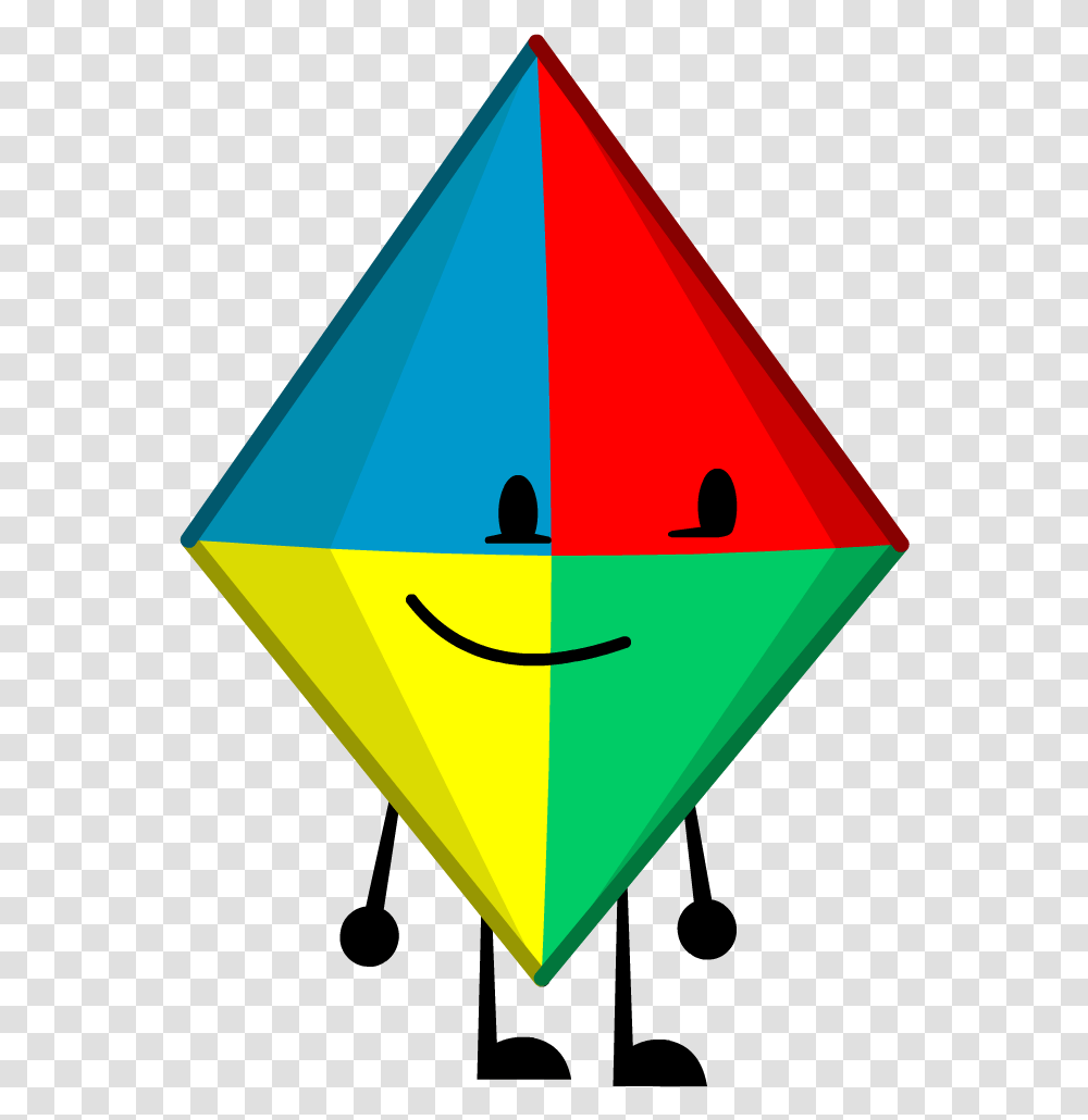Kite Kite Bfdi, Triangle, Toy Transparent Png