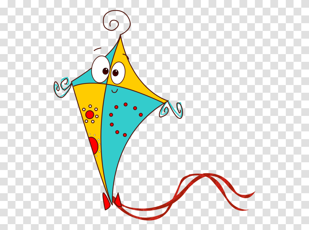 Kite Kite Cartoon, Toy, Triangle, Pattern Transparent Png