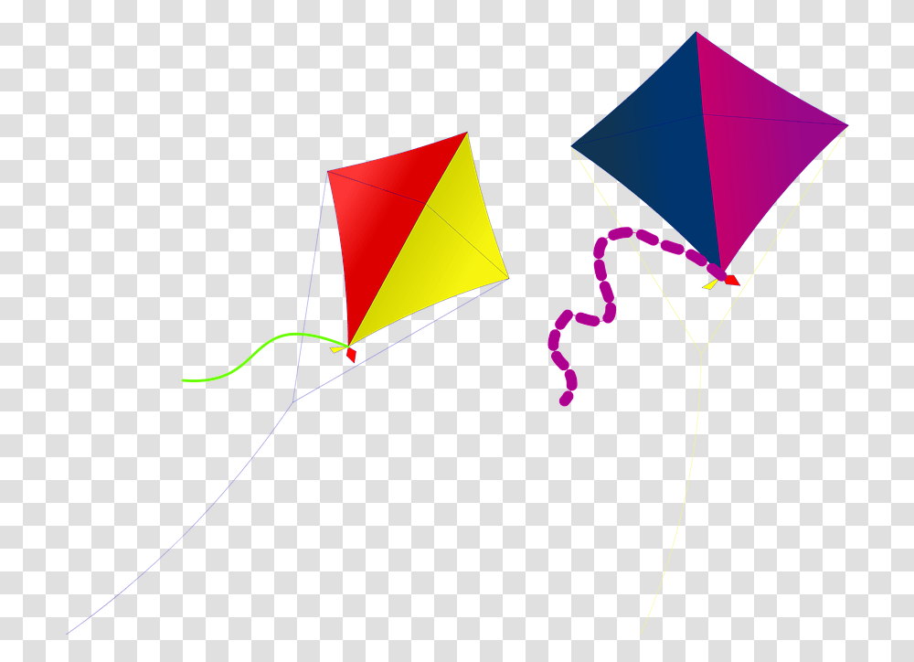 Kite Kites Fun Summer Sky Outdoor Wind Fly Kite, Toy Transparent Png