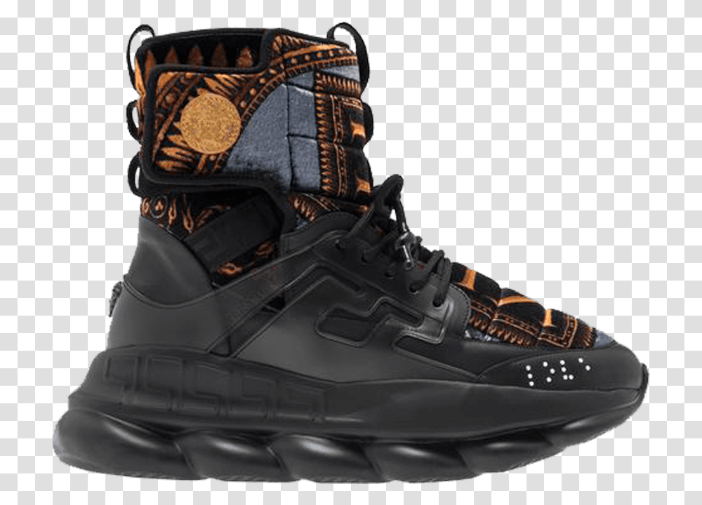 Kith X Versace Chain Reaction Versace Chain Reaction High X Kith, Apparel, Shoe, Footwear Transparent Png