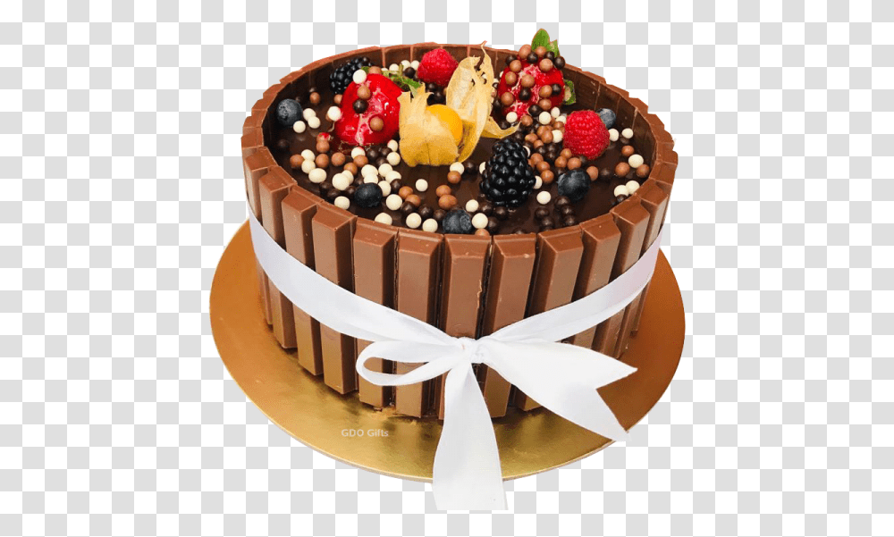 Kitkat Cake Online Cake Delivery In Dubai, Dessert, Food, Birthday Cake, Sweets Transparent Png