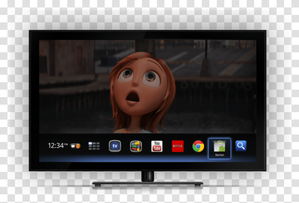 Kitkat Tipped To Have Big Tv Focus To Usher In Quotandroid Google Tv, Monitor, Screen, Electronics, LCD Screen Transparent Png