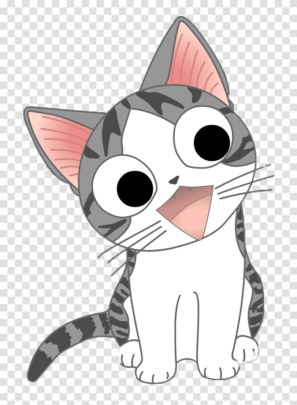 Kitten Clipart Anime Cat, Pet, Animal, Mammal Transparent Png