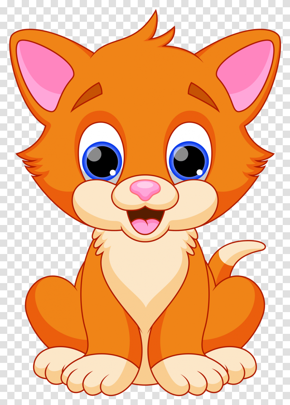 Kitten Clipart Real Animal Pencil And In Color Clip Art Of Cat, Mammal, Wildlife, Pig, Bison Transparent Png