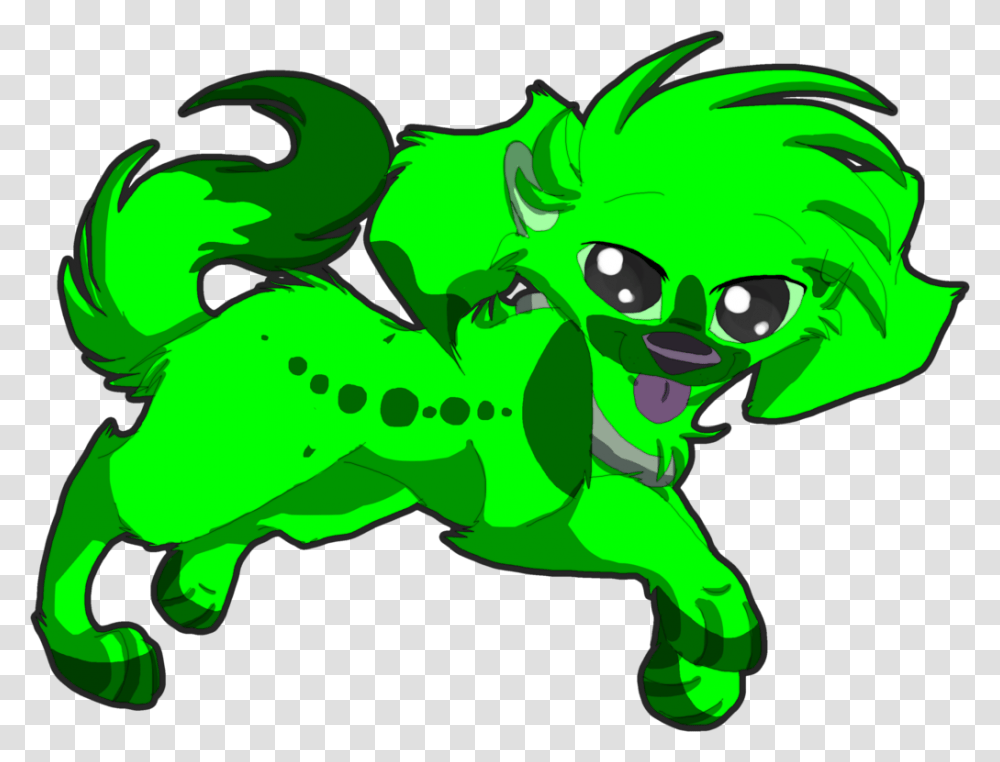 Kitten On Dog Back Clipart, Green, Animal, Reptile, Lizard Transparent Png